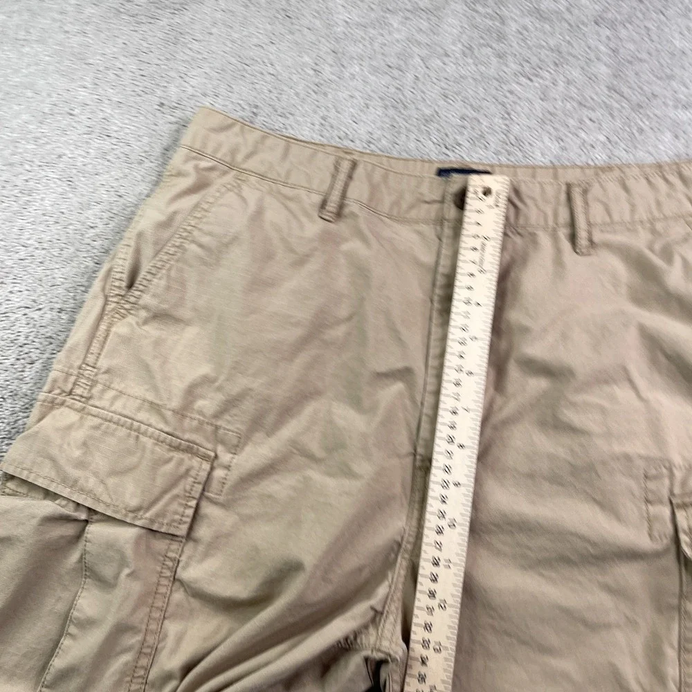 Levis Shorts‎ Mens 36 Tan Khaki Cargo Utility Tactical Ripstop Flap Pockets